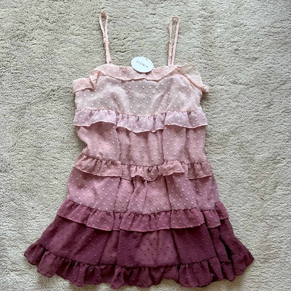 Storia boutique ombre tiered dress - Picture 3 of 4